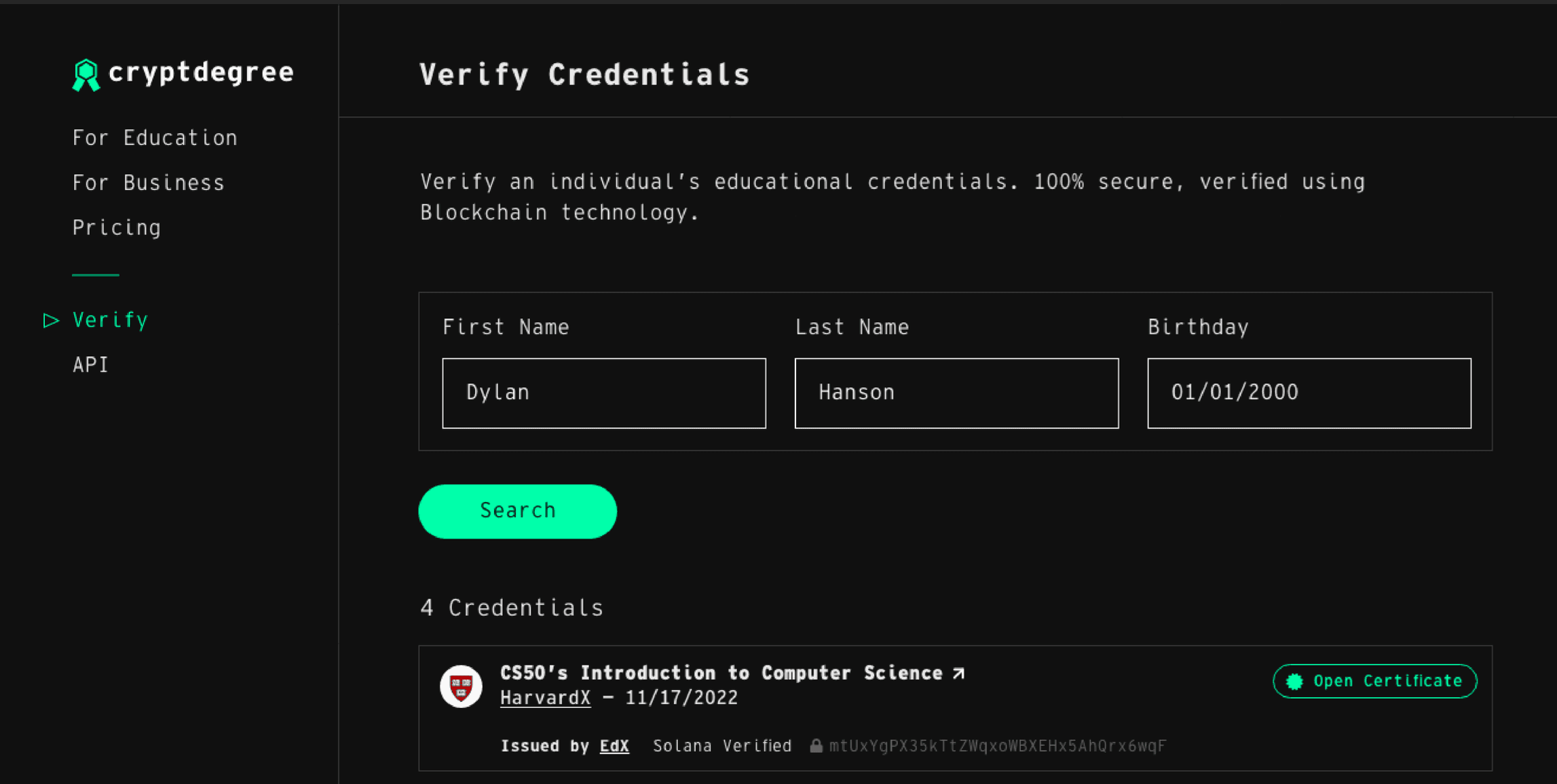 I designed a crypto-powered digital diploma and won $1,000